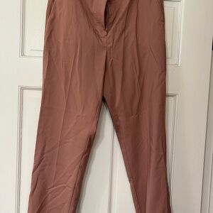 Aritzia rose color trousers